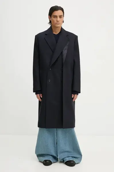 Y/Project Vlněný kabát Y/Project DOUBLE FRONT COAT