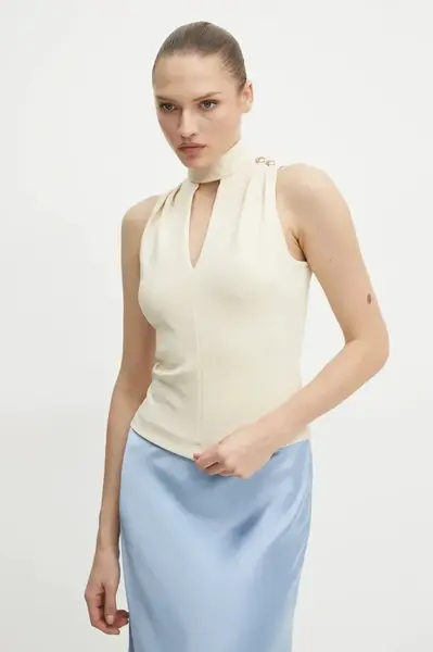 Halenka Guess FANNIE dámská, béžová barva, hladká, W5RP05 KCBO2