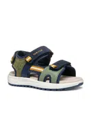 Dětské sandály Geox SANDAL ALBEN zelená barva