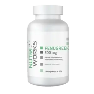 NutriWorks Fenugreek 500mg - 100 kapslí