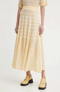 Sukně s příměsí lnu AERON THEO