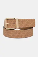 Oboustranný pásek MICHAEL Michael Kors dámský, hnědá barva