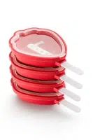 Formy na zmrzlinu Lekue 4-pack červená barva