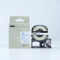 Epson LK-2WLN, SS6BW, 6mm x 9m, modrý tisk / bílý podklad, kompatibilní páska