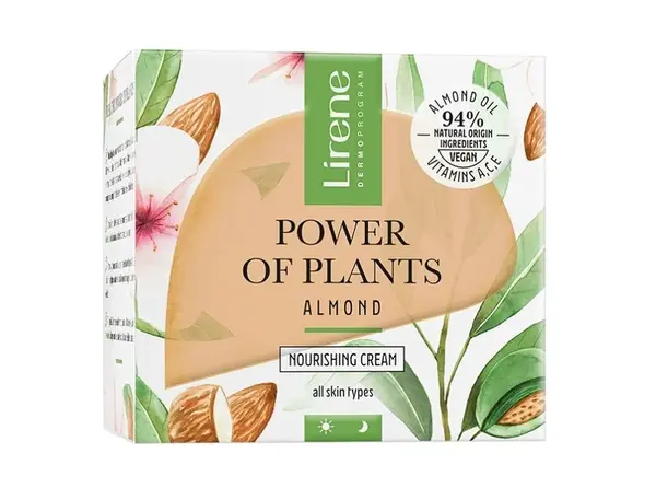 Lirene Power of Plants Mandle vyživující pleťový krém 50 ml