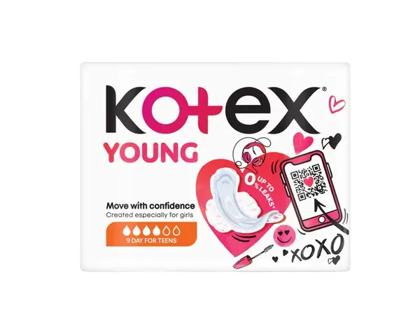 Kotex YOUNG Day vložky 9 ks
