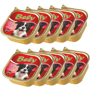 Akinu BELY Hovězí & játra paštika pro psy 10 x 300 g