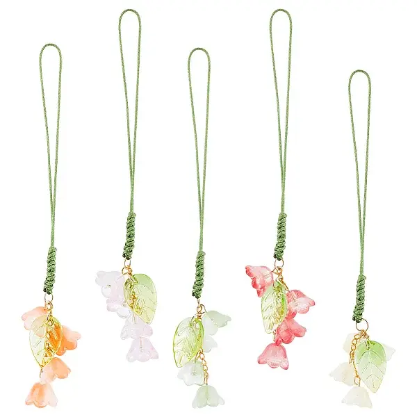 Glass Beads Mobile Straps