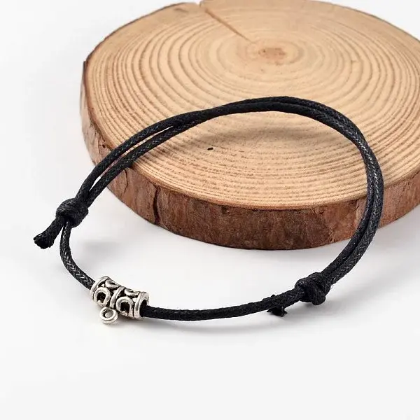 Adjustable Waxed Cotton Cord Bracelets