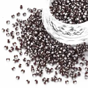 12/0 Two Tone Opaque Glass Seed Beads