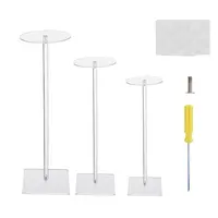 3 Sets 3 Styles Transparent Acrylic Hat Storage Rack