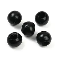 Spray Painted Wood European Beads