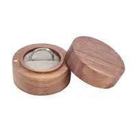 Round Wood Ring Storage Boxes