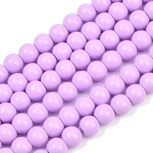 Painted Glass Bead Strands