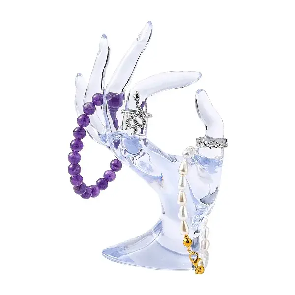 Plastic Ring Display Hand Model