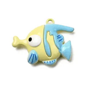 Baking Paint Zinc Alloy Pendants