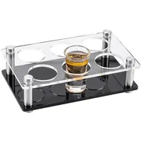 6-Hole Acrylic Wine Glass Organizer Holder