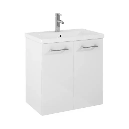 Kúpeľňová skrinka pod umývadlo Jika Ponta 60x60x38,6 cm biela H40J5222005001