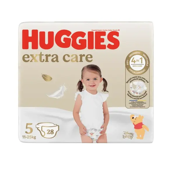 Huggies Extra Care 5 11-25 kg dětské pleny 28 ks