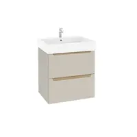 Kúpeľňová skrinka s umývadlom Naturel Stilla 60x60x45 cm kašmír mat STILLADK06056U2