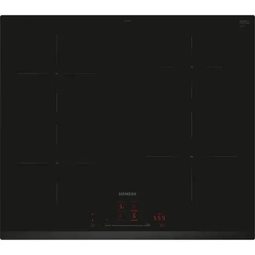 Indukčná varná doska Siemens 60 cm inštalácia na pracovnú dosku bez rámčeka EH631HEB1E
