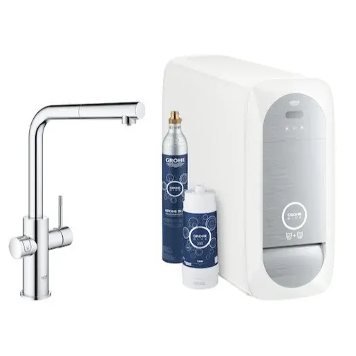 Drezová batéria GROHE Blue Home s vyťahovacou sprškou chróm 31539000