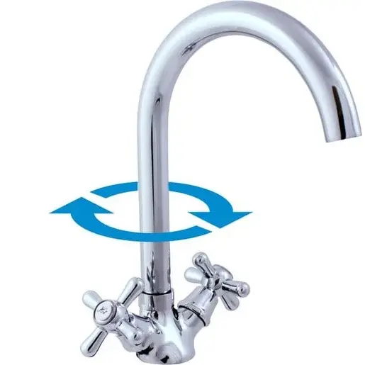 RAV SLEZÁK Morava drezová batéria s otočným ramienkom chróm mk120.5/4 MK120.54