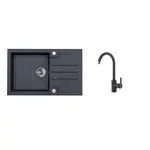 Set drezu a batérie Alveus Rock 130 + Tonia / 91 čierna SETA068