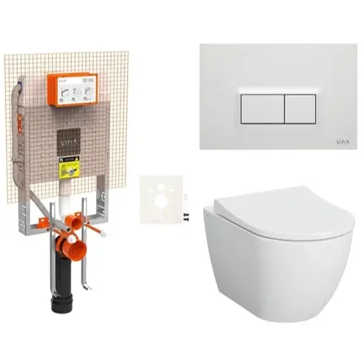 Cenovo zvýhodnený závesný WC set VitrA na zamurovanie + WC VitrA Nuo SIKOVIZNUO600