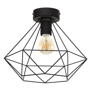 Stropné osvetlenie Eglo TARBES čierna 43004