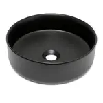 Umývadlo na dosku SAT Mood 36x36 cm černá matná bez otvoru pre batériu, bez prepadu SATM3636BKM