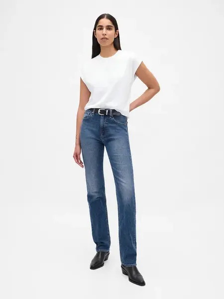 GAP Jeans High Rise '90s Straight - Ladies