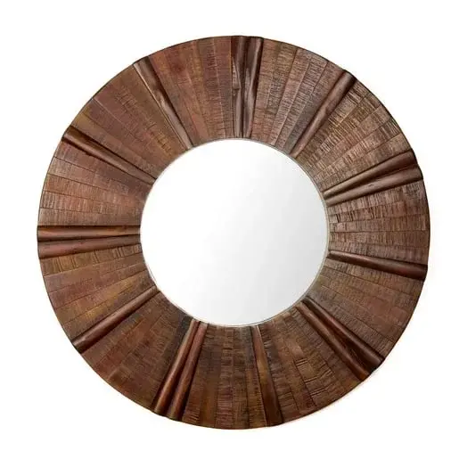 Zrkadlo SAT 90x90 cm hnedá SATZSAF90