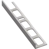 Lišta ukončovací "L" Havos chróm kartáčovaný, hliník elox, dĺžka 250 cm, výška hrany 10 mm, ALEK10250