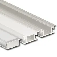 Lišta pre led pásku McLED strieborná mat, hliník, dĺžka 200 cm, výška hrany 10 mm, ML-761.011.07.S2