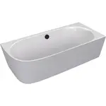 Polysan Sussi voľne stojaca vaňa 160x70 cm liaty mramor pravá biela/sivá matná bílá/šedá matná 90191R.32