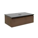 Kúpeľňová skrinka s technickým kameňom SAT B-Way 59x30x45 cm matný orech BWAY60NUTTK