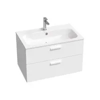 Ravak Chrome II kúpeľňová skrinka pod umývadlo 80x50x49 cm biely lesk X000001778