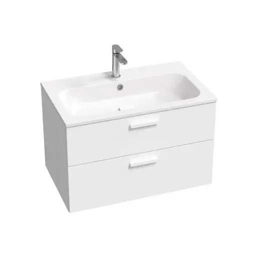 Ravak Chrome II kúpeľňová skrinka pod umývadlo 80x50x49 cm biely lesk X000001778