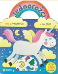 Jednorožci Hraj si ,vybarvuj, nalep - modrá (Defekt)