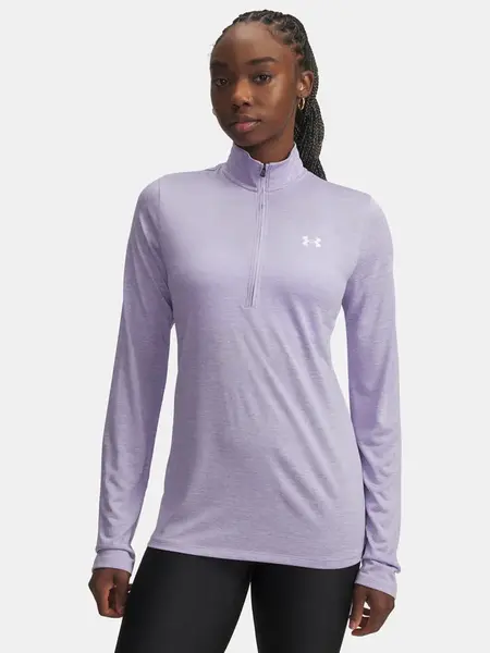 Dámské tričko Under Armour Tech 1/2 Zip- Twist-PPL - Dámské