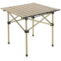 Livefy skladací piknikový stôl Camp 53x51 cm, béžový