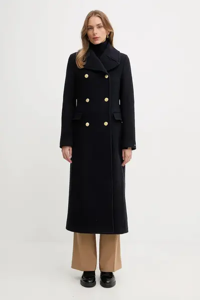 Kabát s příměsí vlny Tommy Hilfiger