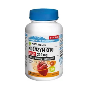 NatureVia Koenzym Q10 cardio 200 mg 120 kapslí