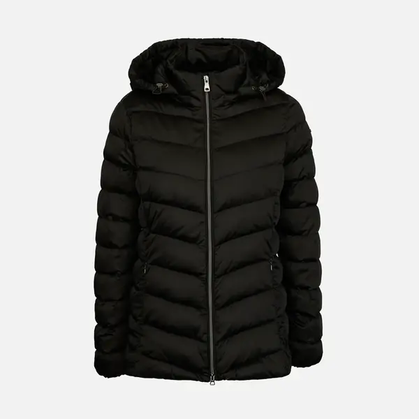 Black Women's Quilted Jacket Geox Zosma - Women's