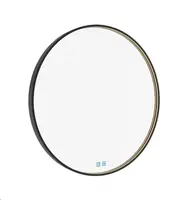 Nimco Zrcadla - Zrcadlo s LED osvětlením, průměr 60 cm, dotykový senzor, černá ZPC 31000RVX-90