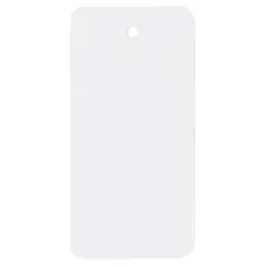 500 x Průmyslové štítky z PVC 110 x 55mm, bílé, Ø očka 5 mm, bez drátku
