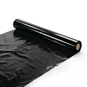 Ochranná fólie z LDPE šířka 3000mm, délka 84m, černá, ze 100% recylovaná, tloušťka 150µm