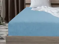 Froté prostěradlo EXCLUSIVE světle modré 90 x 200 cm