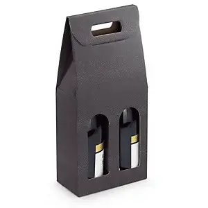 30 x Elegantní obal na víno se zrnitou texturou pro 2 láhve 90x180x385mm